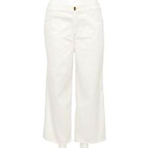 ♥️Sonoma wht jeans size 22  crop frailed bottom legs Free socks and discount shp